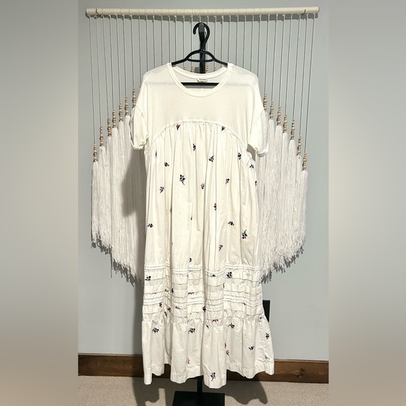 ANTHROPOLOGIE X PILCRO Short Sleeve T-Shirt Midi Dress, Size XXS - Picture 6 of 7